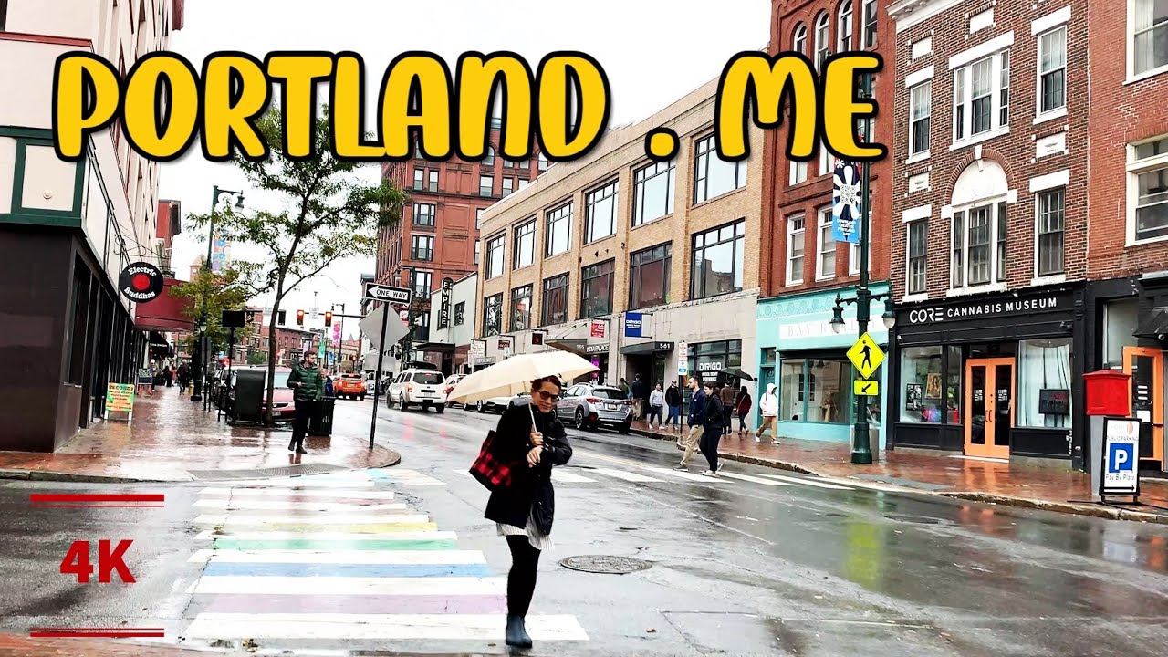 【Portland 】 Walking Downtown Portland ,Maine , 🇺🇸 Portland 4K | @travelusa78 | travel USA