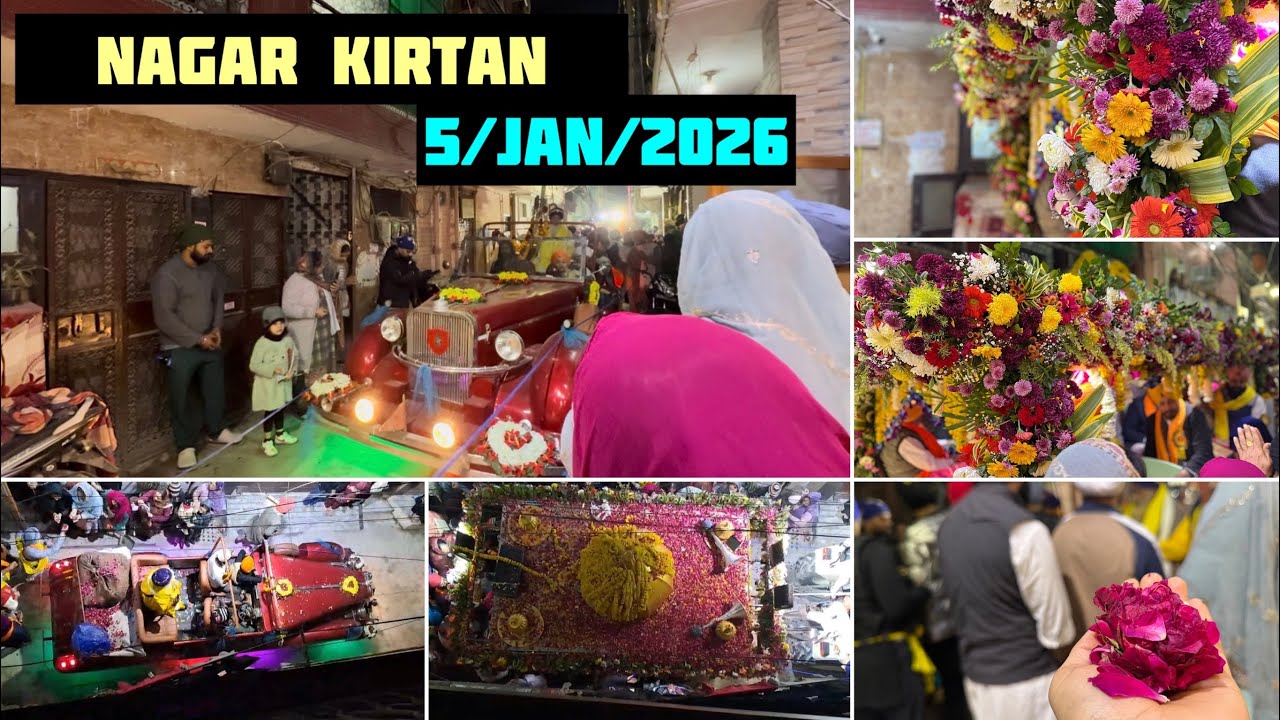Nagar Kirtan ch dekhi Royal Red Rolls Royce | New Delhi | Feeling Blessed | Gatka By Nihang Singh ji