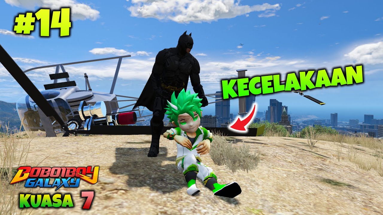 BATMAN MENOLONG BOBOIBOY RIMBA KECELAKAAN - GTA 5 MOD