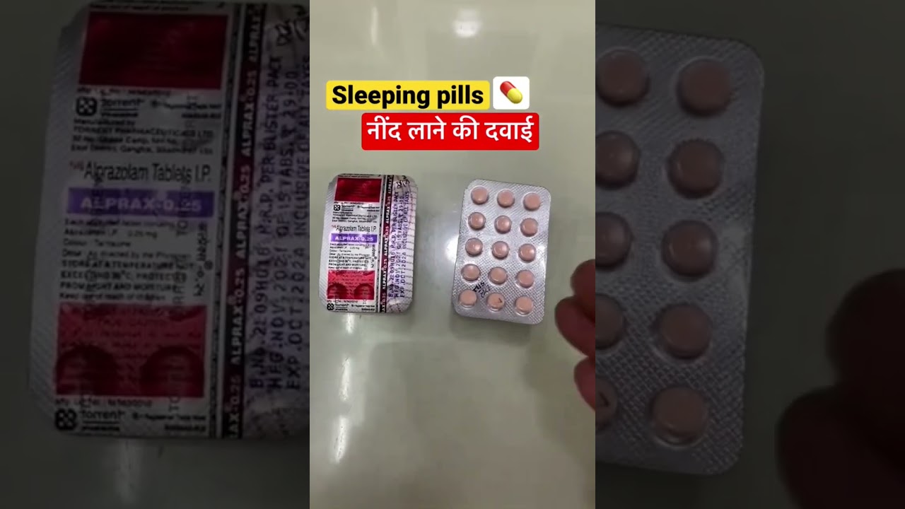 Sleeping pills - नींद लाने की दवाई alprax 0.5 mg tablet 💊 #sleep #ytshorts #shorts