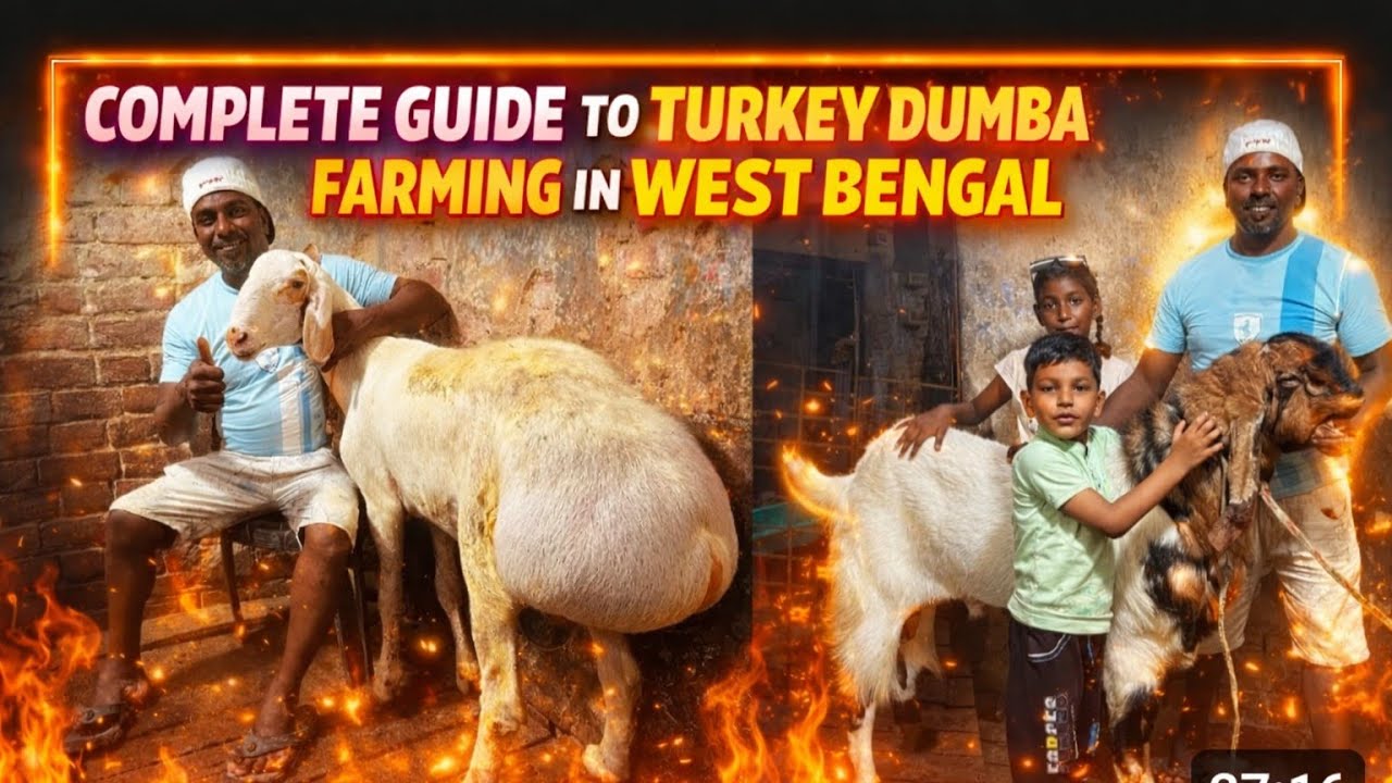 how to start turkey dumba farming in West Bengal dumba farming in india ( Ricky goat farm 
