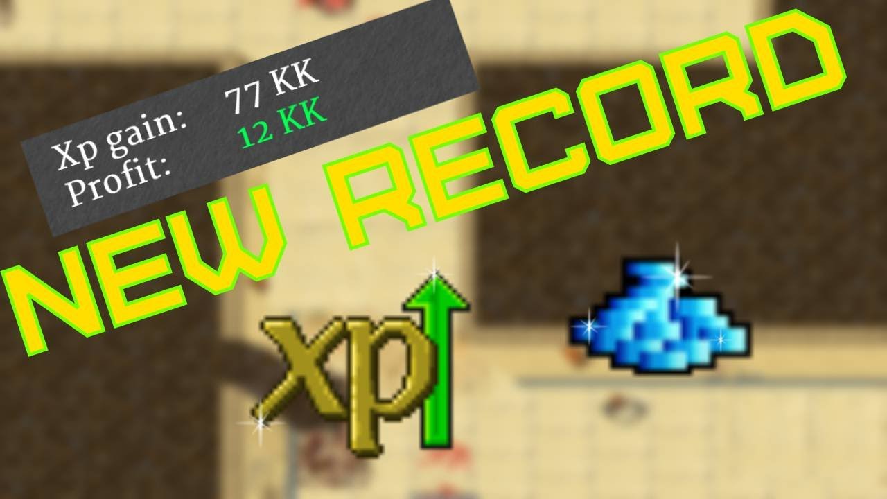 I made over 12kk gold in Tibia. A weekend spent on moneymaking and exp gaining.