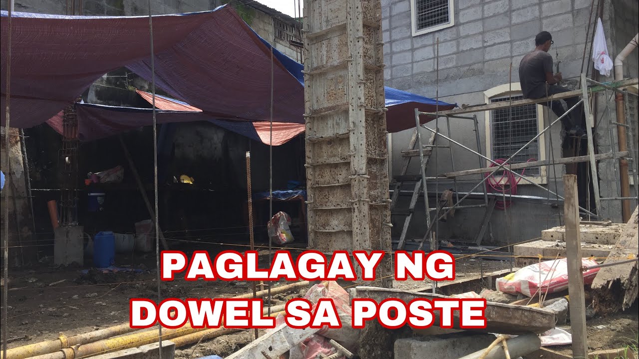PAANO MAGLAGAY NG DOWEL SA POSTE VIDEO#13  MUNTINLUPA PROJECT