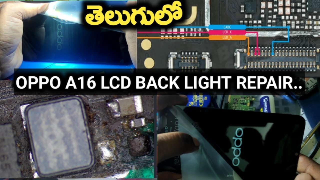 OPPO A16 LCD BACK LIGHT REPAIR..|#bestmobiletraininginstitute |#krishmobiletrainingcenter  |
