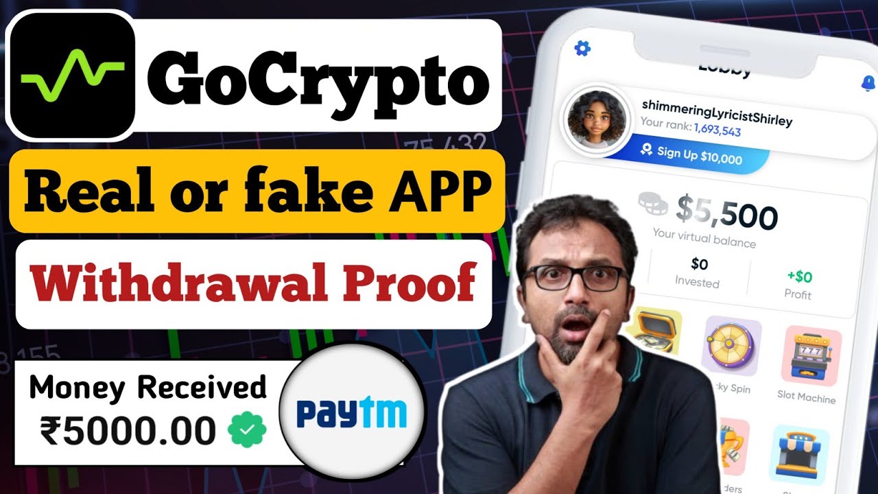 GoCrypto App kaise use kare || GoCrypto App withdrawal Proof || GoCrypto App Real or fake