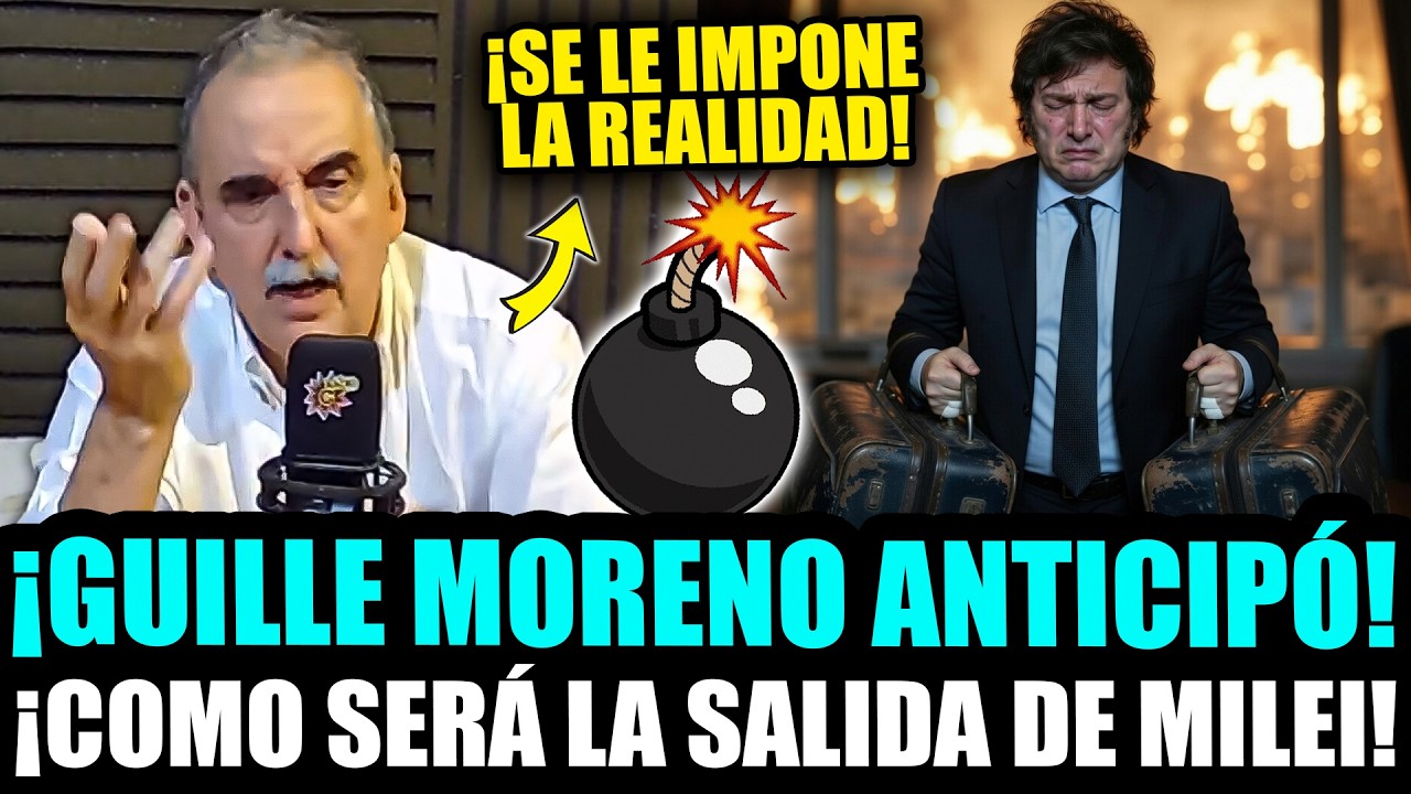 ¡GUILLERMO MORENO ANTICIPÓ COMO SERA LA SALIDA DE MILEI!