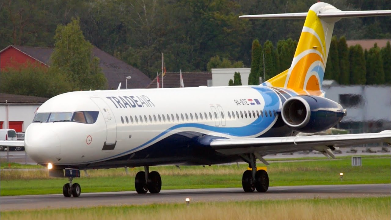 Best Looking Fokker 100 Take-Off at Bern Airport