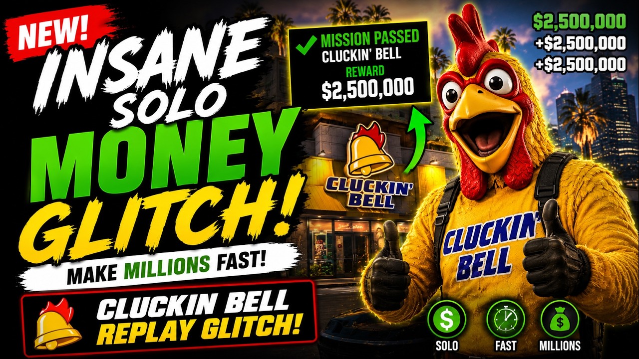 🚨AFTER PATCH🚨 *NEW INSANE SOLO MONEY GLITCH* MAKE MILLIONS FAST! *CLUCKIN BELL GLITCH* - GTA ONLINE