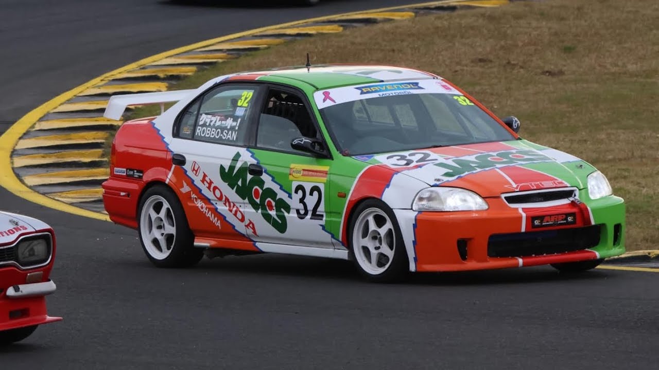 Honda Civic EK JACCS tribute; IPRA NSW 2024 round 4 race 3