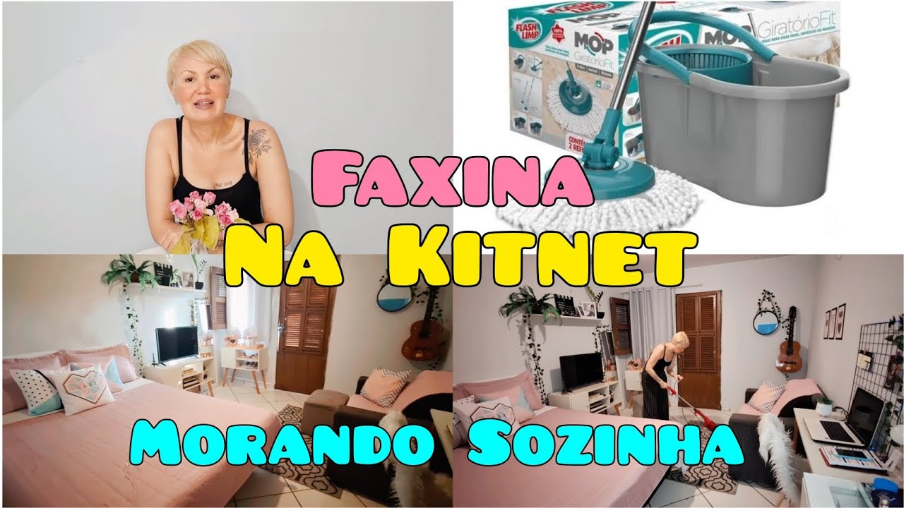 Dia de Faxina- Mostrando as novidades da kitnet/ Morando Sozinha