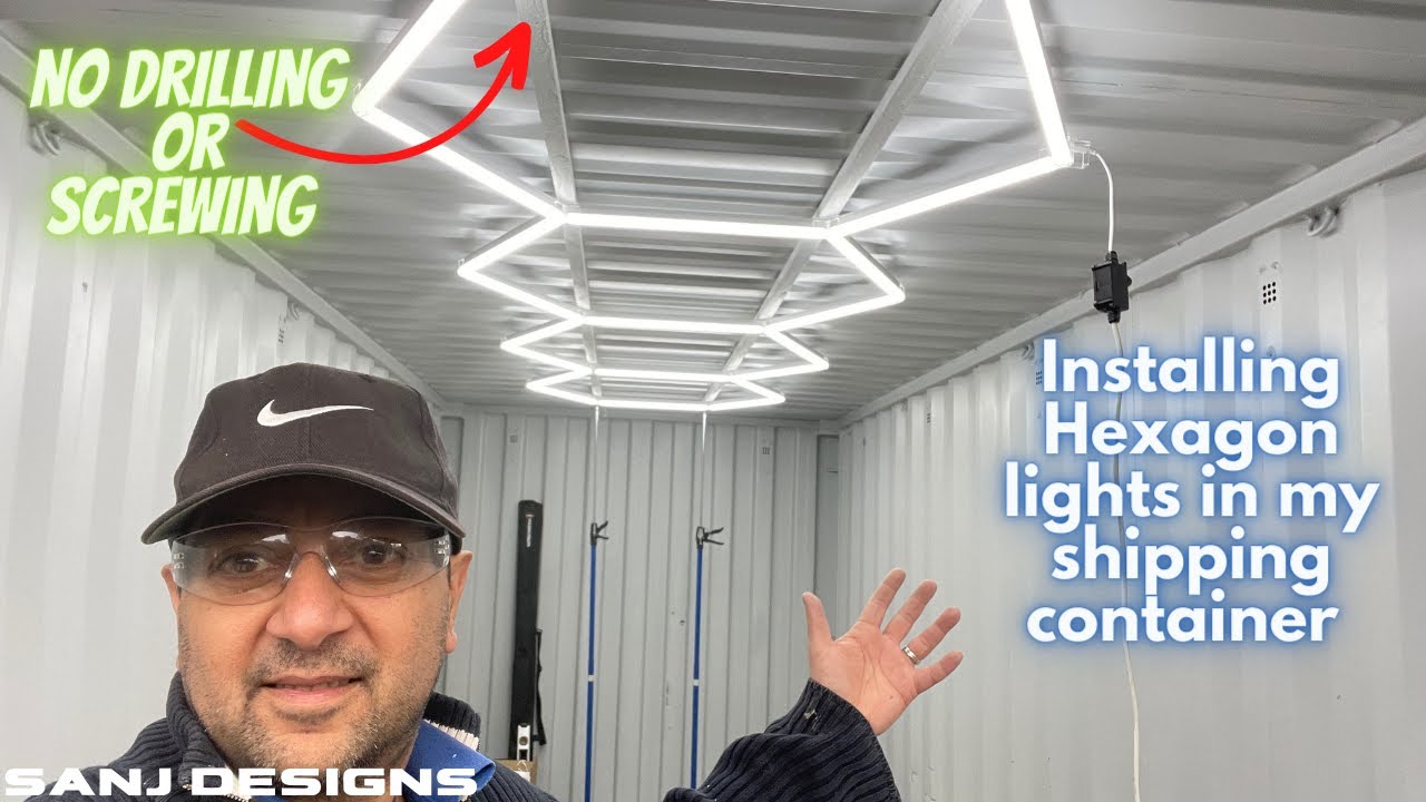 Installing Hexagon Lights in my Shipping Container
