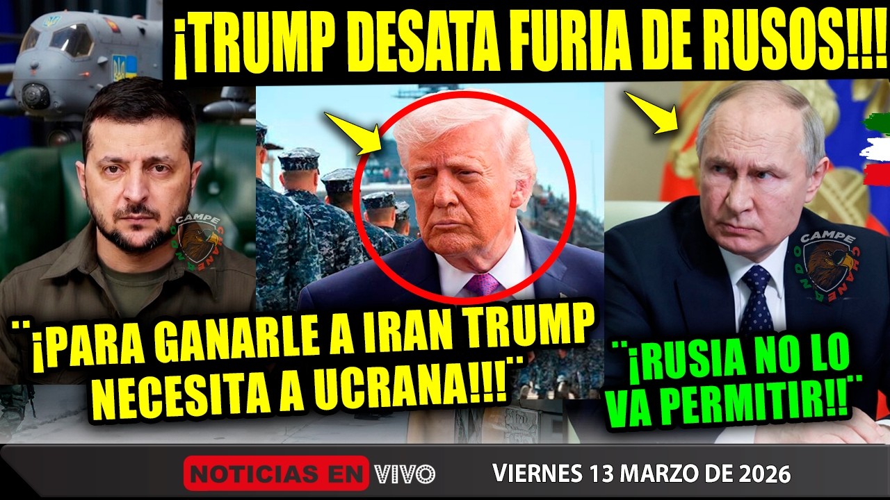 TRUMP ¡PARA GANARLE A IRAN SE METEN UCRANIANOS! ¡ESTO PUSO FURIOSOS A LOS RUSOS! DRONES PETROLEO HOY