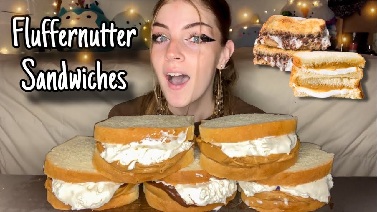 PEANUT BUTTER MARSHMALLOW SANDWICH MUKBANG! (Vegan) (No Talking)
