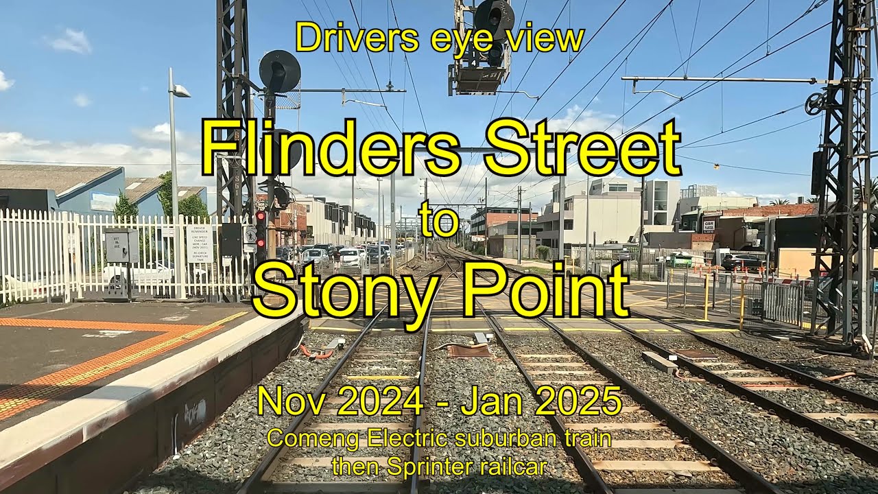 Drivers eye view, Flinders Street to Stony Point, Nov 24 - Jan 25