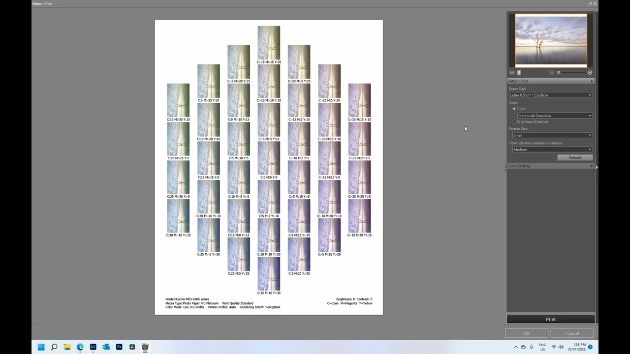 Calibrate your printing with Canon Print Studio Pro