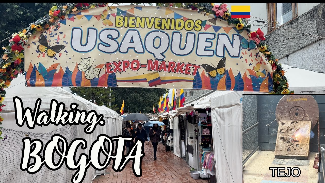 Walking BOGOTA. Playing 