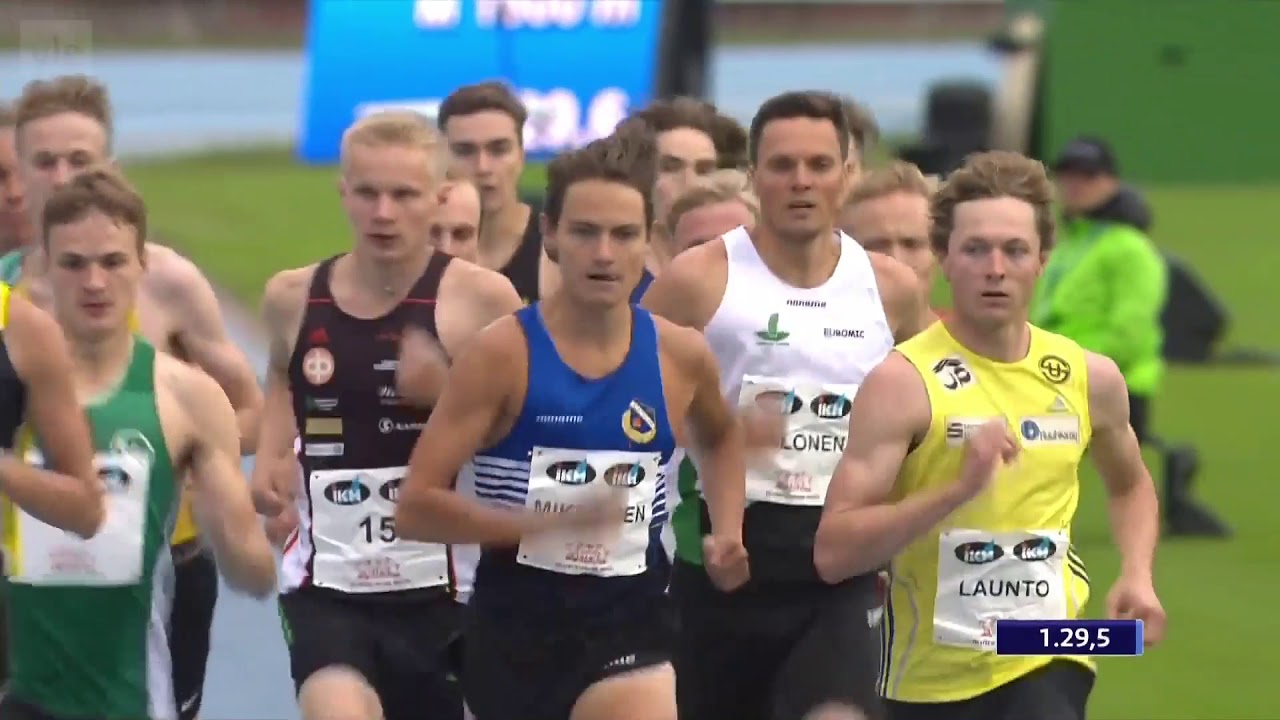 Kalevan kisat, M 1500 m, TV2 Yle Areena, 2019 08 02