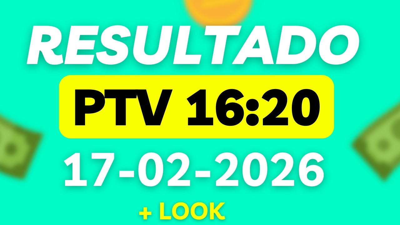 Resultado do Jogo do Bicho | Ao Vivo Hoje  -PTV- 16:20H 17/02/2026