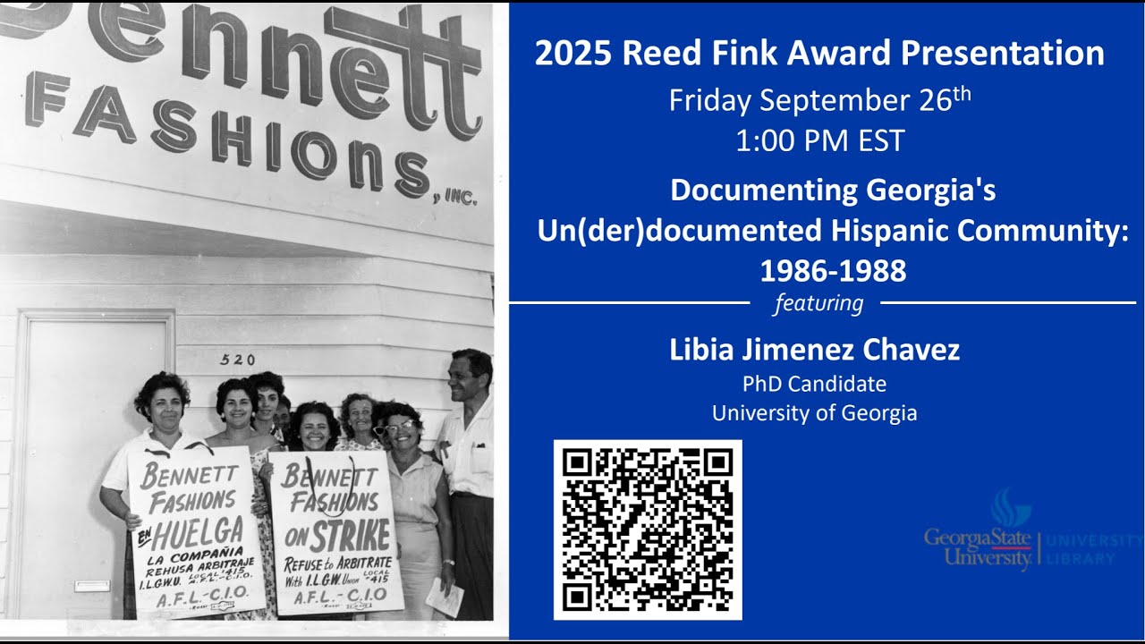 Reed Fink Talk: Documenting Labor's Un(der)documented Hispanic Community: 1986-1988