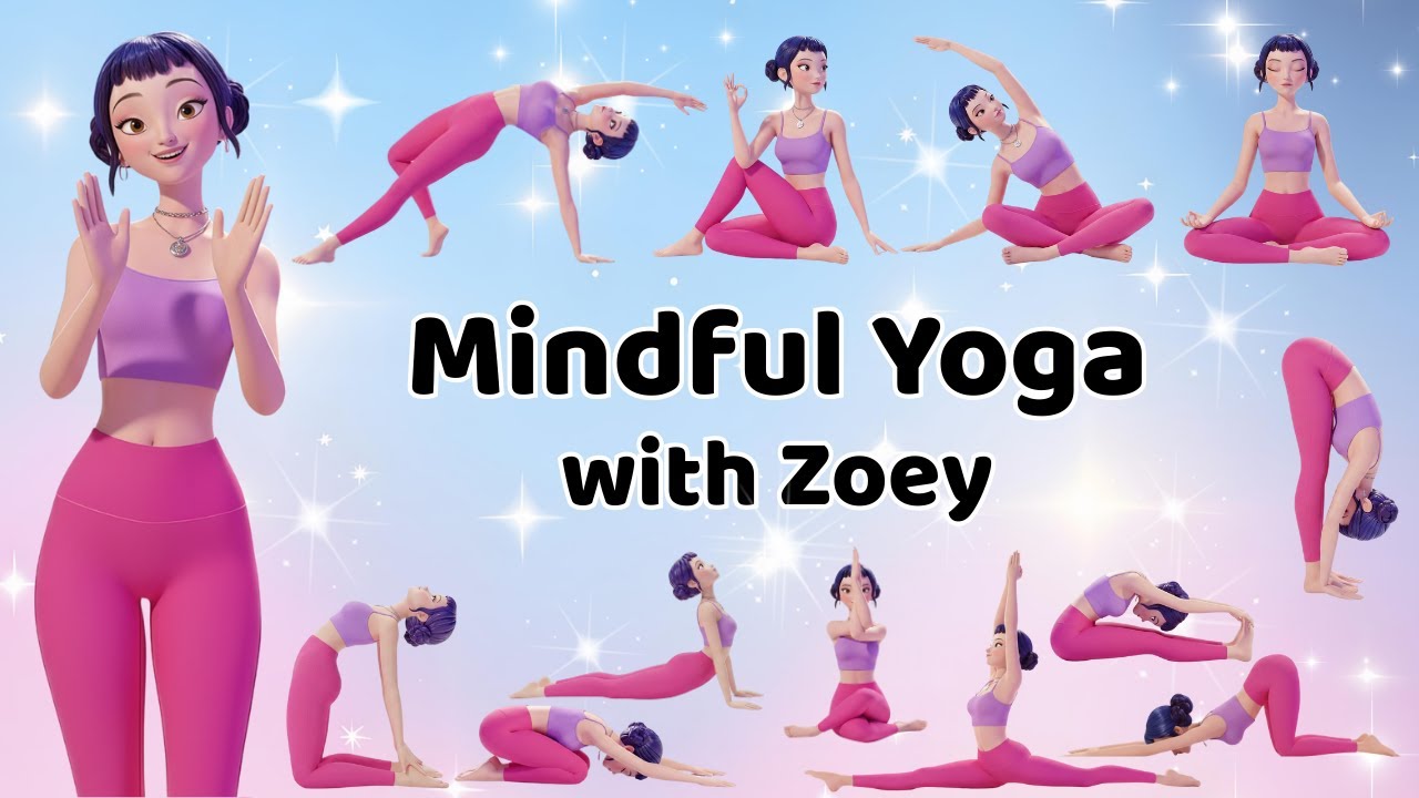 Mindful Yoga with Zoey | Kpop Demon Hunters | Yoga for Children