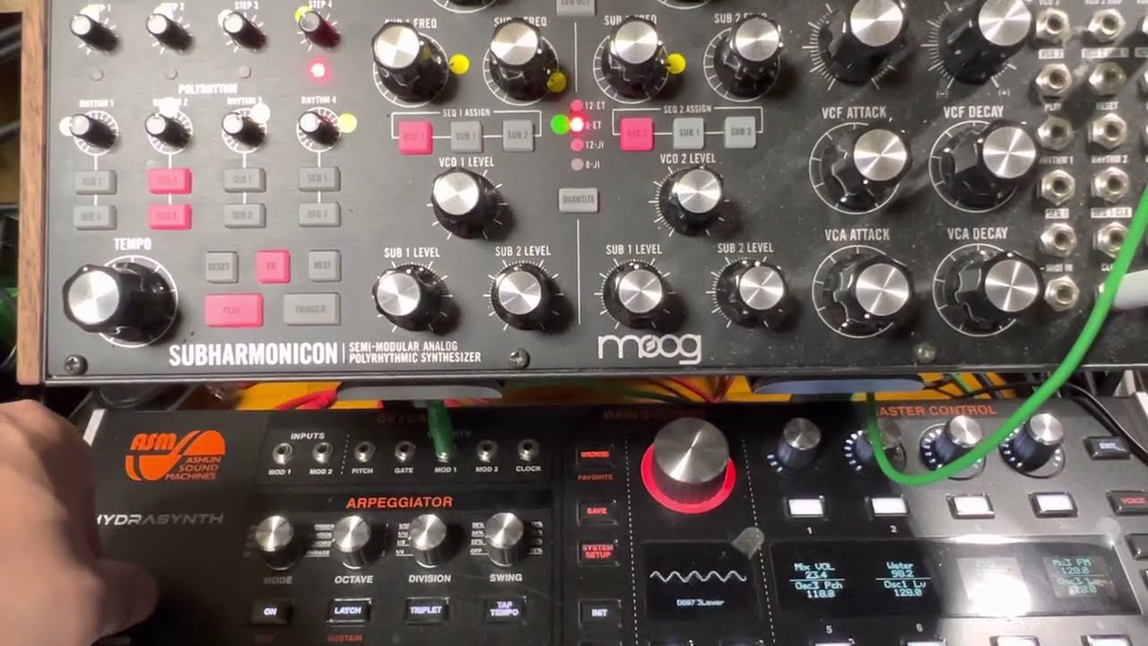 Moog Subharmonicon + ASM HYDRASYNTH Desktop - Saya 'zonbi' Nishida