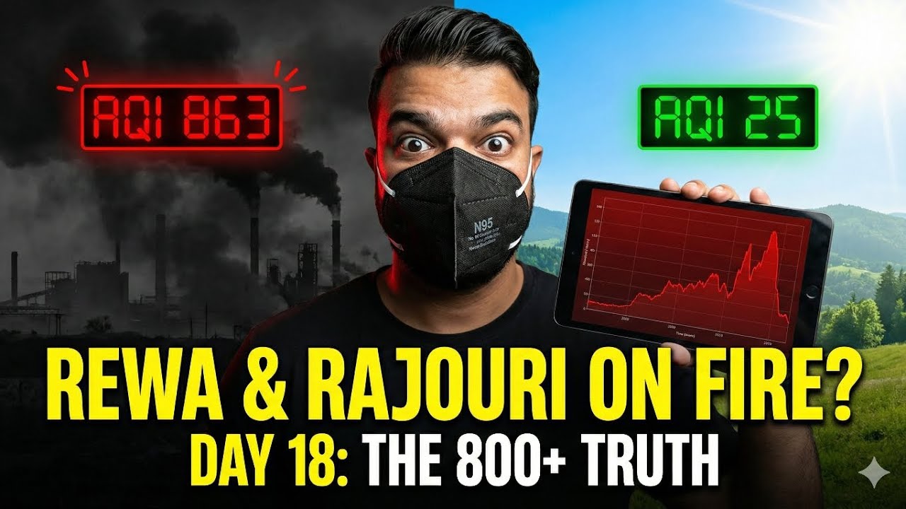 863 AQI?! Rajouri & Lahore are World&rsquo;s Most Toxic Cities | Day 18/1000 AQI Audit Challenge
