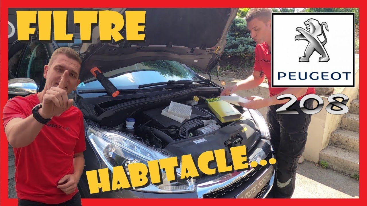 Filtre habitacle : Remplacer facilement PEUGEOT 208 & 2008💨