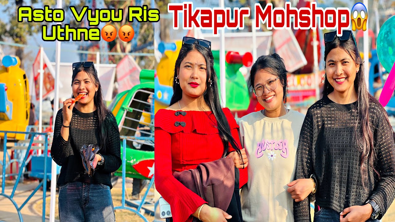 TIKAPUR MOHSHOP MAA ASTO VYOU😡😱||Sanjana❤️Tharu||vlog🥀