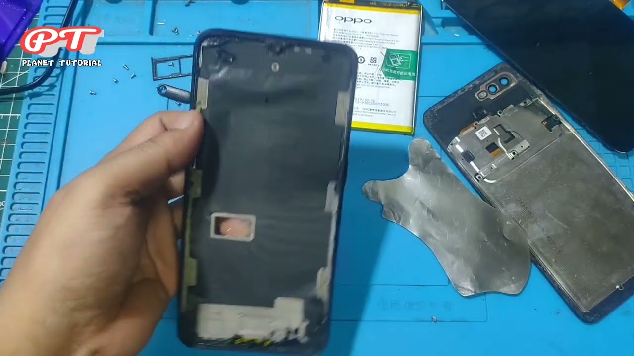 Cara ganti lcd Oppo a5 s