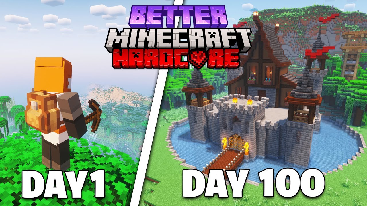 I Survived 100 Days in BETTER MINECRAFT