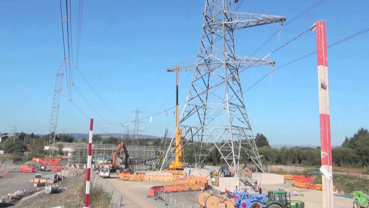 Rhigos Substation Overhead Line Diversion - Time-lapse by Regenology