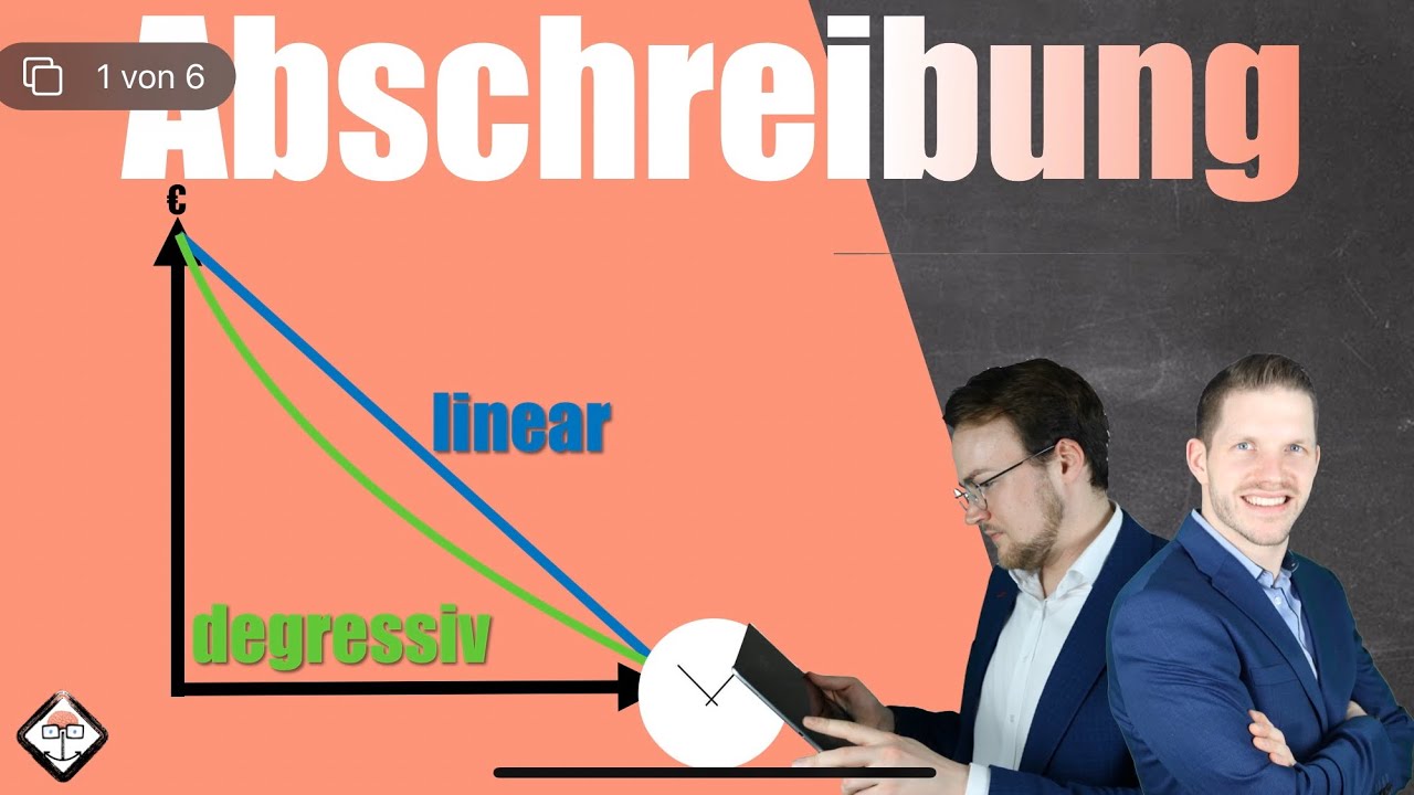 Abschreibungen einfach erkl&auml;rt linear, degressiv und Leistungsbezogen mit Beispiel!