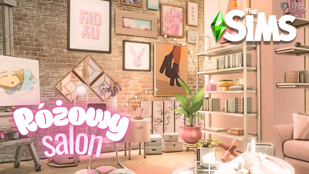 RÓŻOWY SALON W NOWOCZESNYM STYLU 💖#thesims4