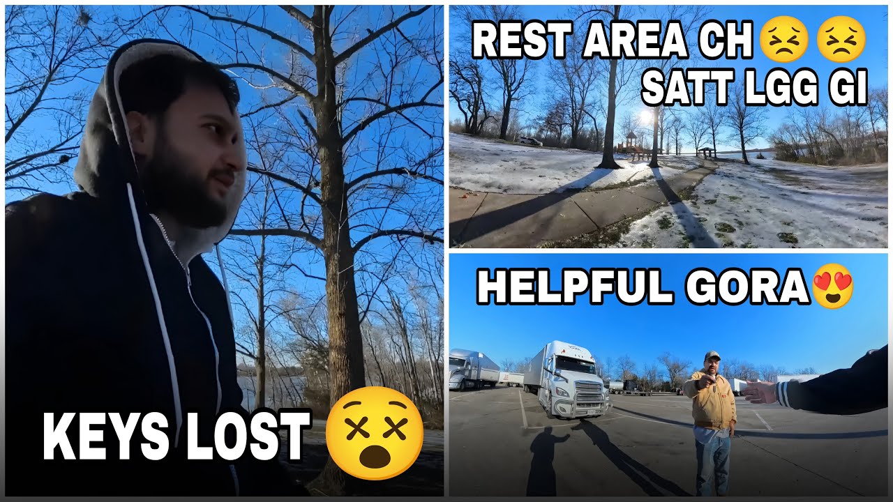 Toronto to Texas [ep 8]: Rest area dekho, ghumde ghumde digg gya #funnymoments #goodpeopleexist 