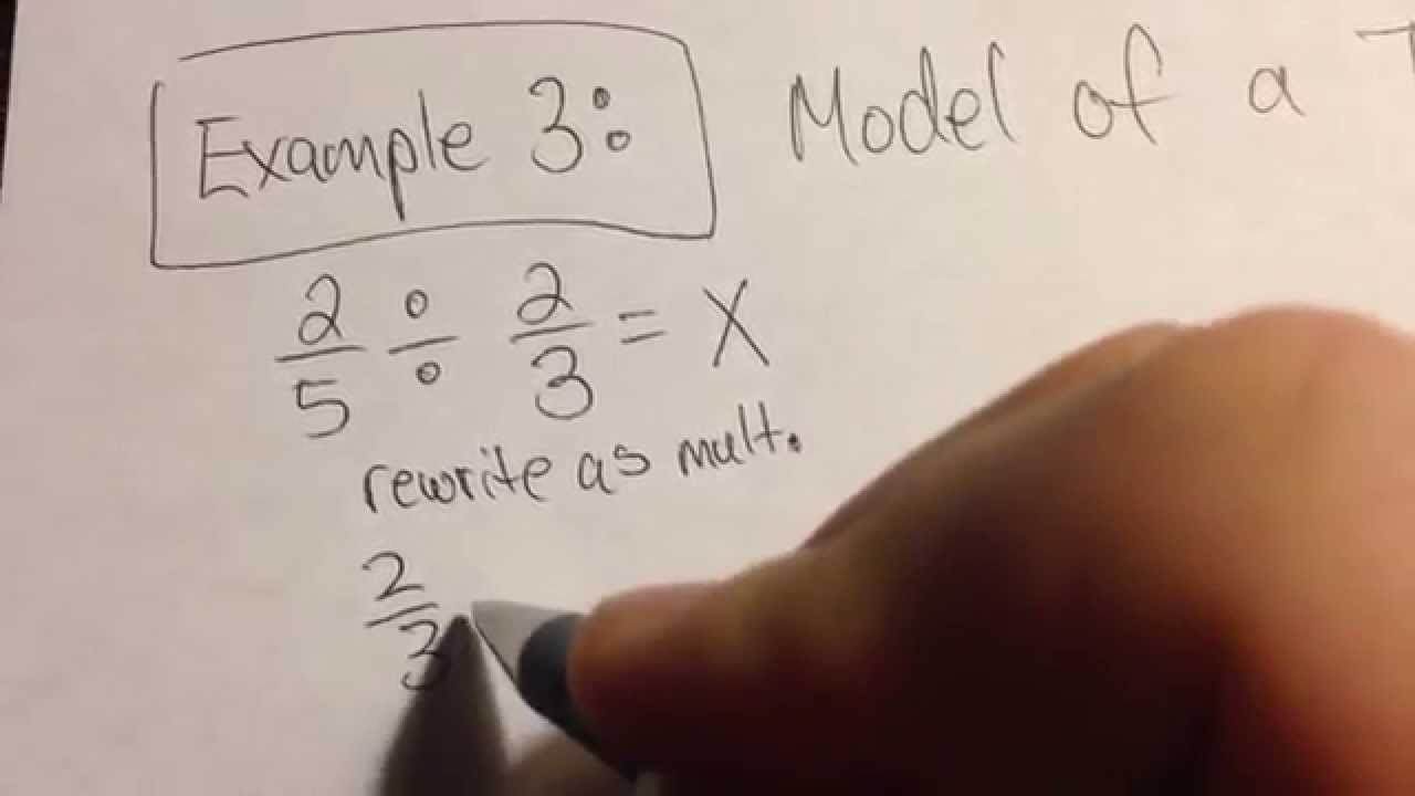 Dividing Fractions Using a Tape Diagram - Example 3