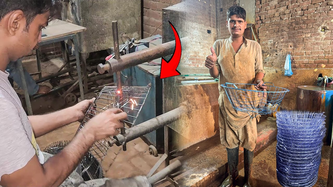 Amazing Process of Making Baskets from Metal Wire For Kitchen And Household Items