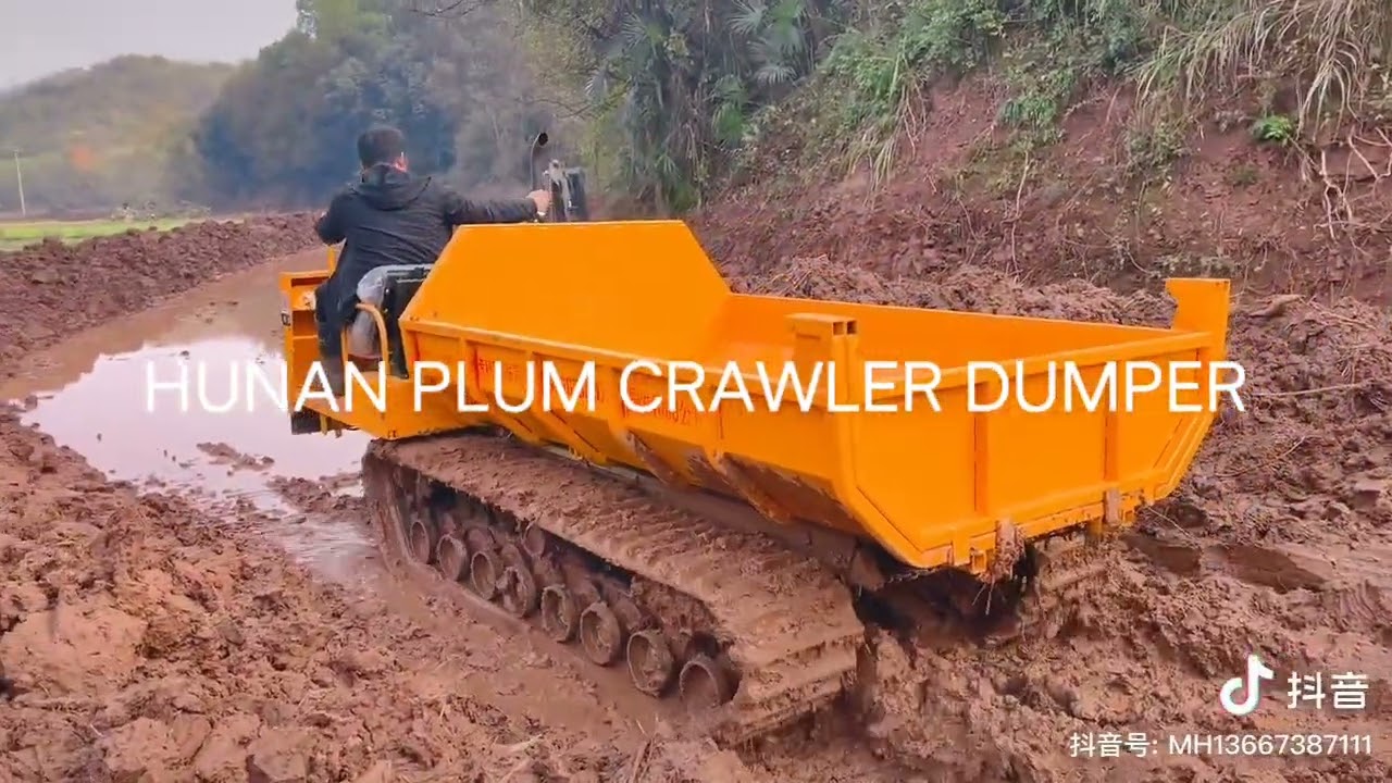crawler track dump truck/hunan plum/oil palm/sawit/farm/garden/construction for all terrain