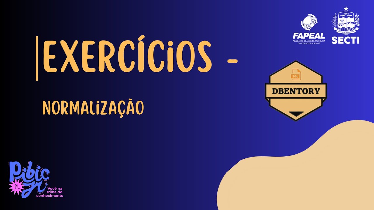 Exercícios  Normalização