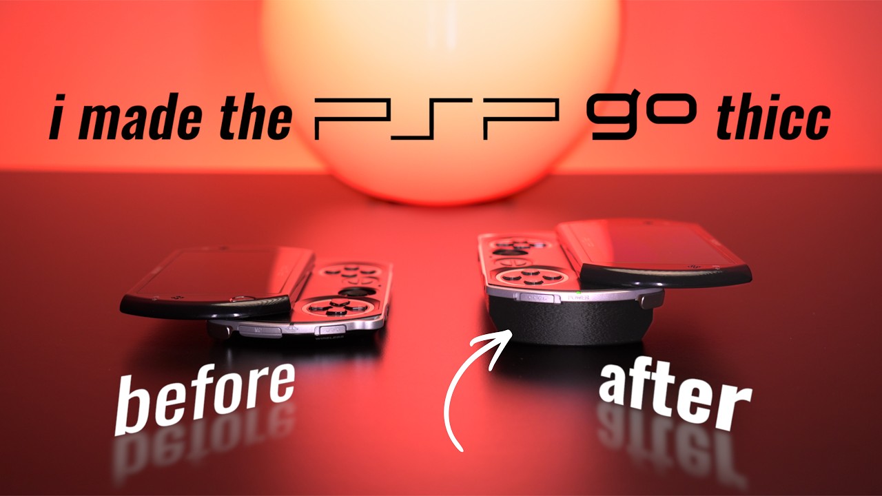 Исправляем один из главных недостатков PSP Go, делая её толще