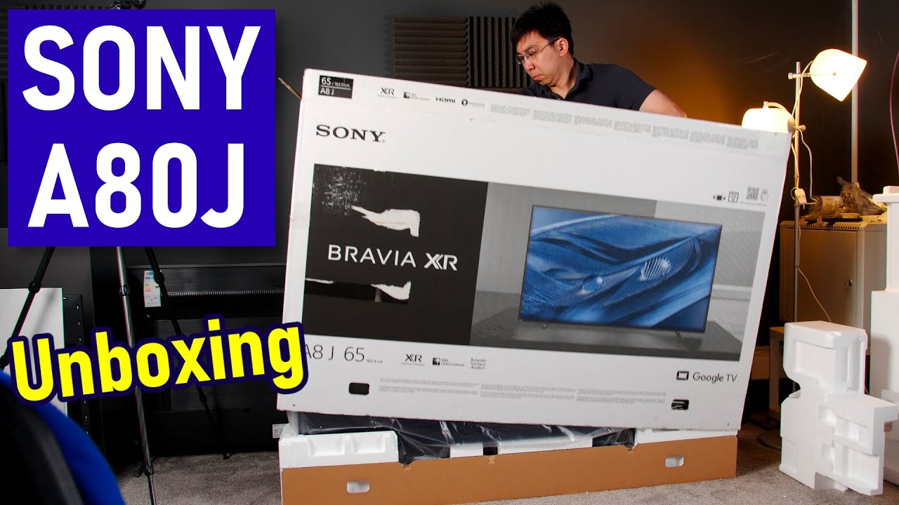 Sony A80J BRAVIA XR OLED TV Unboxing + Picture Settings