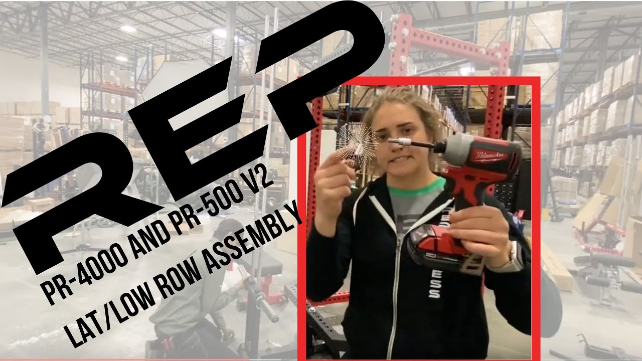 How to Install Lat/Low Row for REP PR-4000 and PR-5000v2 Racks