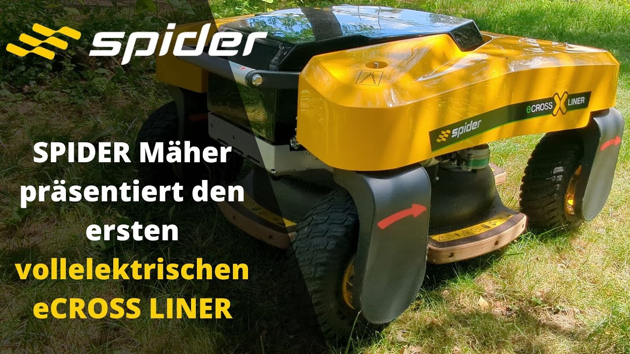 SPIDER Mäher präsentiert den ersten vollelektrischen eCROSS LINER!