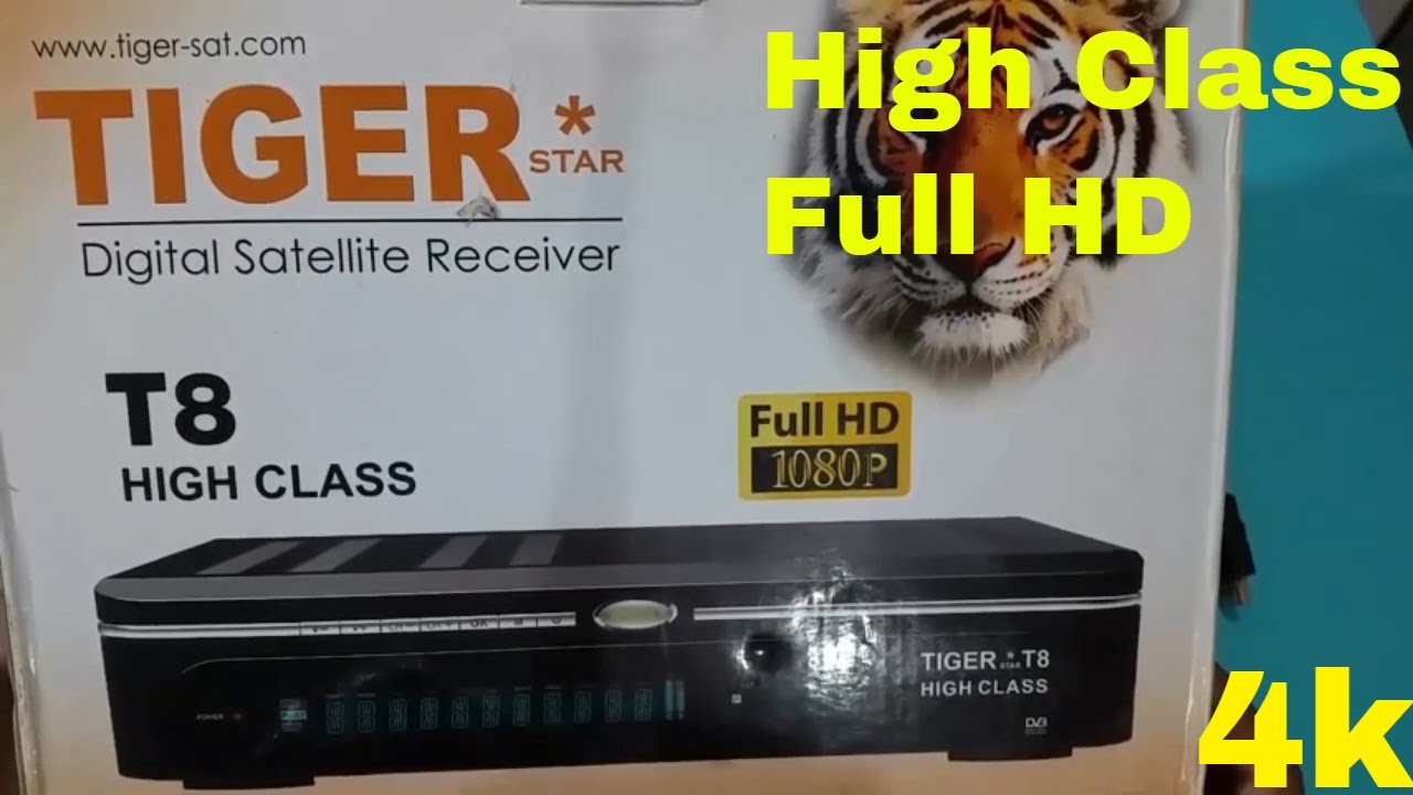 Tiger T8 High Class Satellite Receiver UnBoxing | Asli 4k Satellite Receiver Urdu Hindi