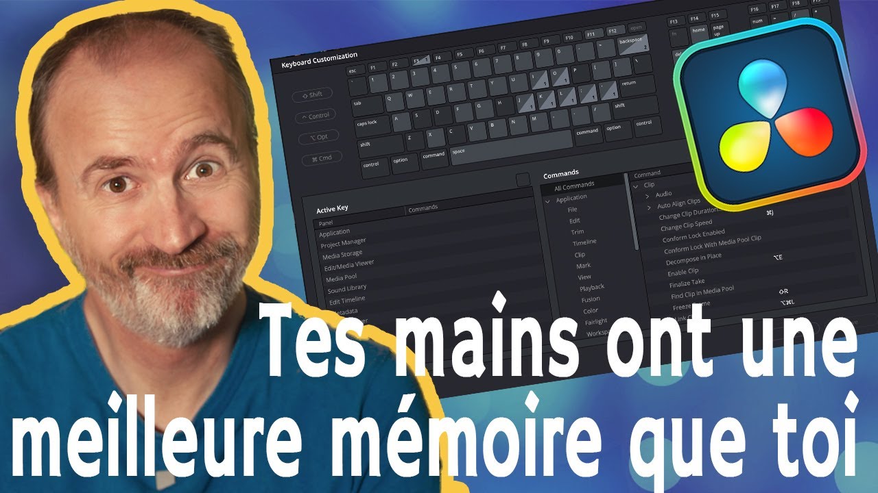 La customisation des raccourcis clavier ⎟Tuto DaVinci Resolve