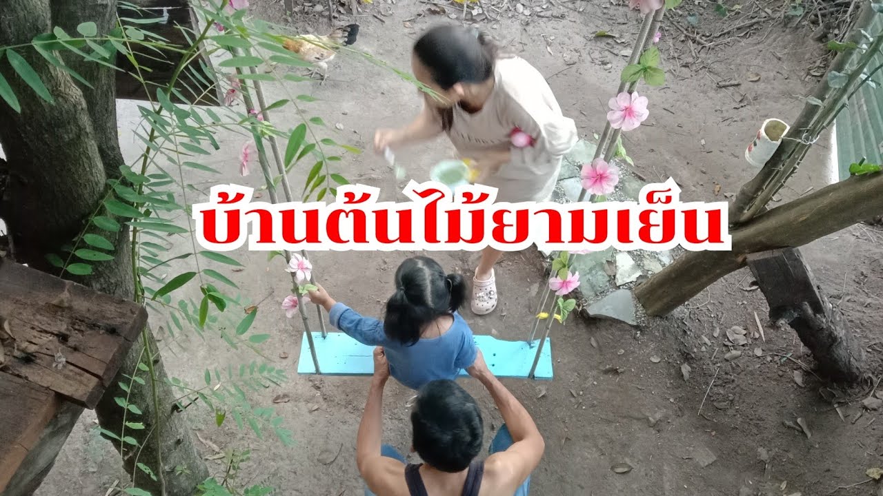 บรรยากาศบ้านต้นไม้ยามเย็น ♥️💕🥰