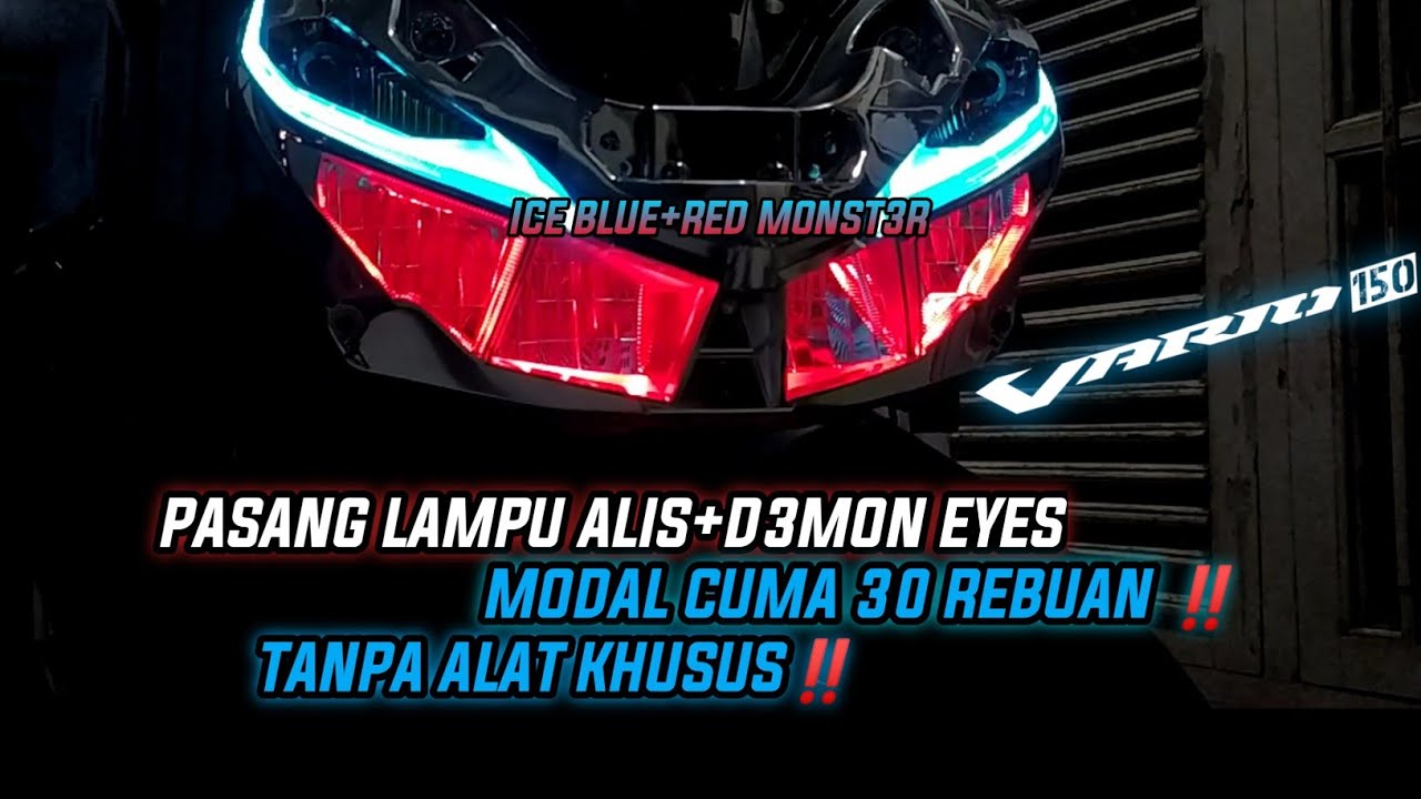 LAMPU ALIS+D3M0N EYES CUMA 30 RIBUAN ❓|| SAMBUNG KABEL LEBIH GAMPANG ‼️ || GANTI SENDIRI JUGA BISA‼️