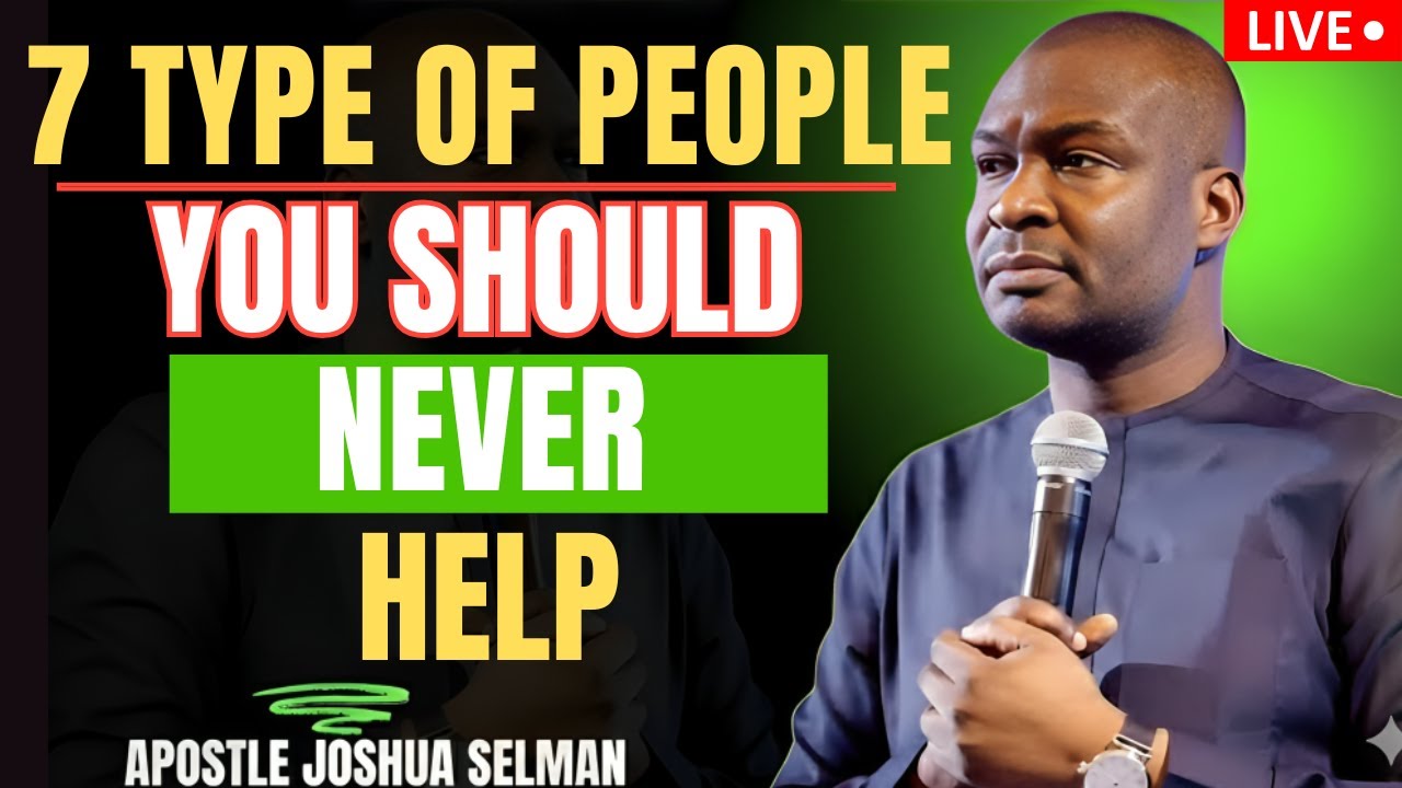 God’s Warning 7 Types of People You Must Not Help  Biblical Wisdom That Will Save You  Apostle Joshu