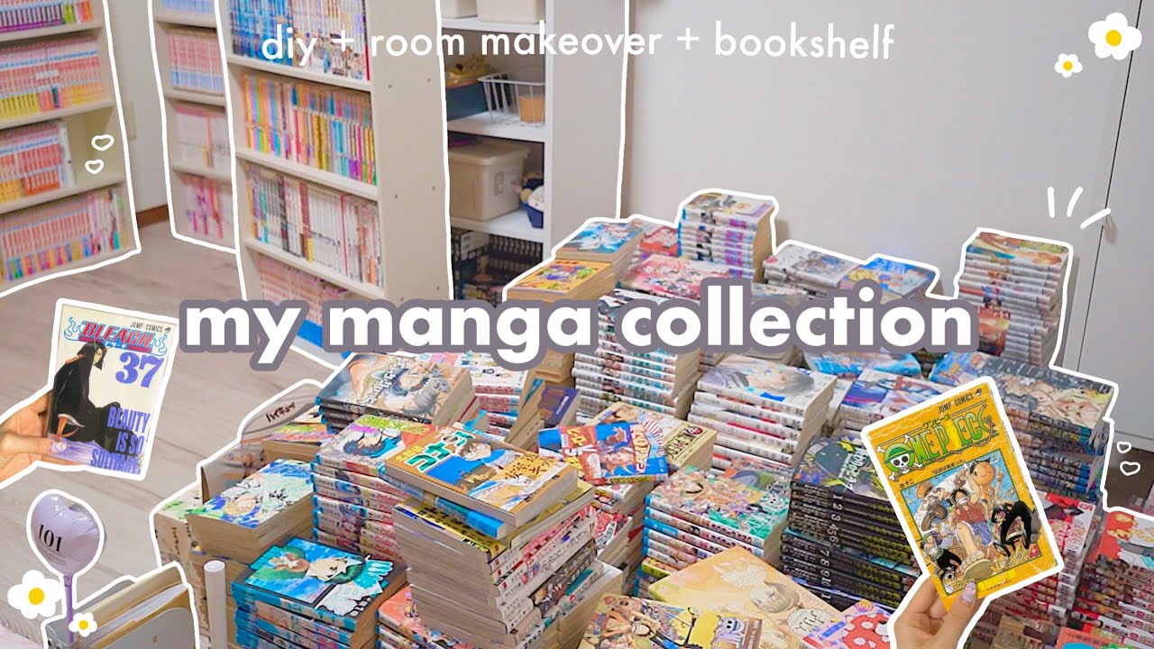 sub🏠部屋を改造する￤オタク部屋の模様替え,新しい本棚とDIY🔨manga bookshelf tour + makeover🧸🎈