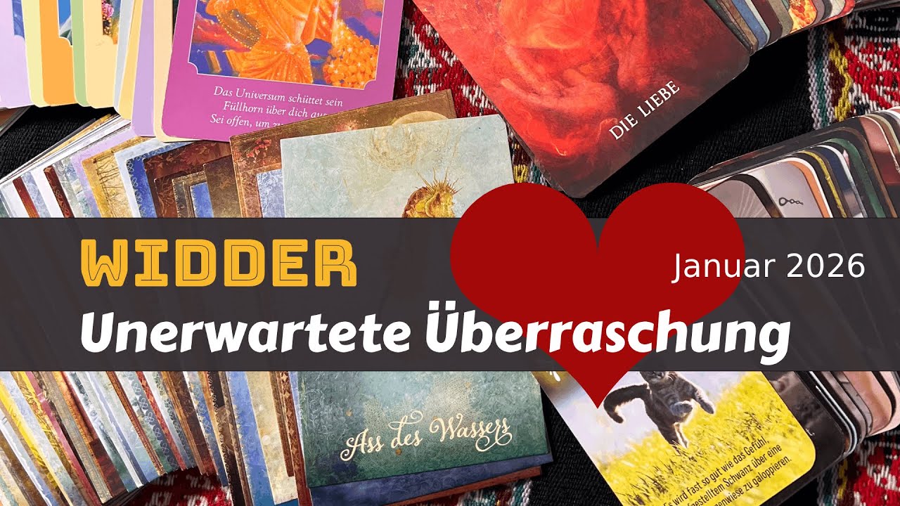 Widder❤️Unerwartete &Uuml;berraschung im Januar 2026 Tarot