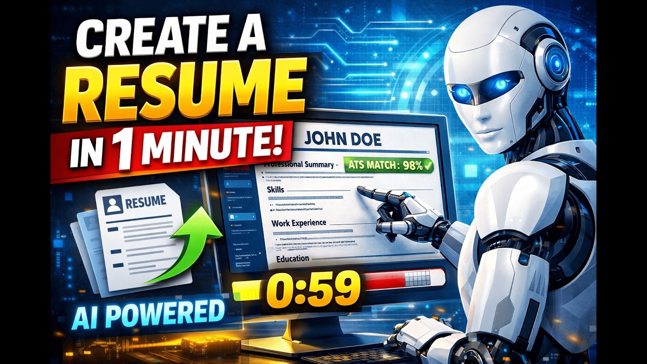 Create a High ATS Resume in 1 Minute Using AI 🚀 (Real-Time Demo)